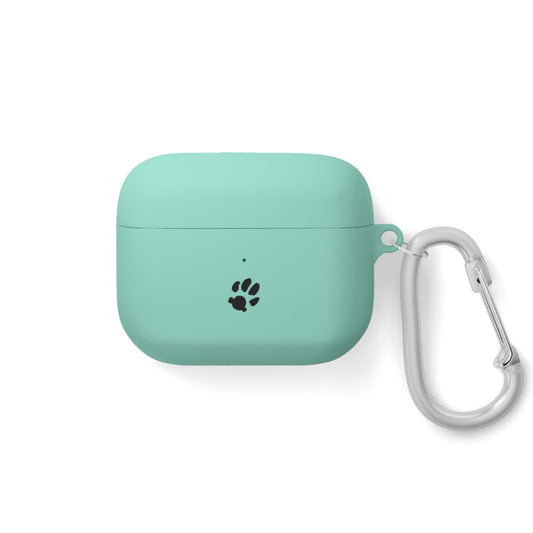 Personalized AirPods case - close-up of paw print
